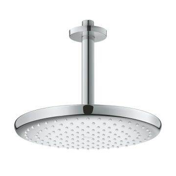 Palarie si brat de dus crom Grohe Tempesta 250 rotunda