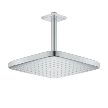 Palarie si brat de dus Grohe Tempesta 250 Cube crom patrata