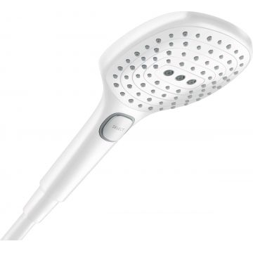 Para de dus Hansgrohe Raindance Select E 120 cu 3 jeturi  alb mat
