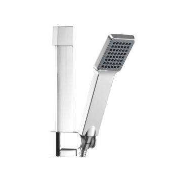 Set dus Ferro Quadro cu bara de 80 cm si cap de dus mobil crom