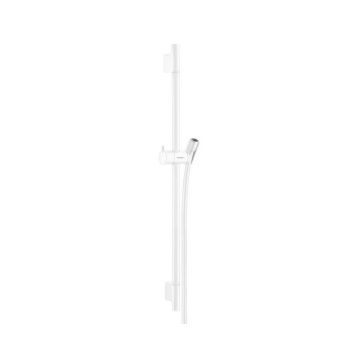Bara cu furtun de dus Hansgrohe Unica S Puro 65 cm alb mat