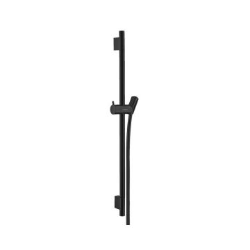 Bara cu furtun de dus Hansgrohe Unica S Puro 65 cm negru mat