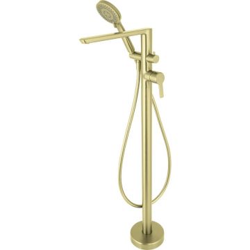 Baterie cada freestanding monocomanda auriu periat Deante Arnika