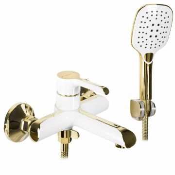 Baterie monocomanda pentru cada auriu Rea Melia