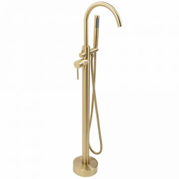 Baterie monocomanda pentru cada freestanding auriu Rea Flores