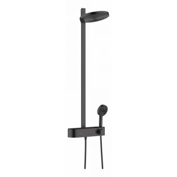 Coloana de dus Hansgrohe Pulsify S 260 negru mat cu termostat ShowerTablet Select 400 EcoSmart