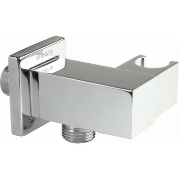 Conector furtun Deante Cascada crom cu suport dus
