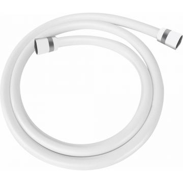 Furtun de dus Deante extensibil alb 150 cm