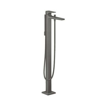 Baterie cada-dus freestanding Hansgrohe Metropol crom-negru periat
