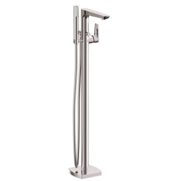 Baterie cada - dus freestanding Inter Ceramic finisaj crom lucios cu set de dus