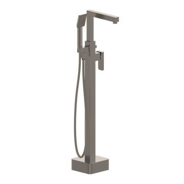 Baterie cada - dus freestanding Inter Ceramic gri mat cu set de dus