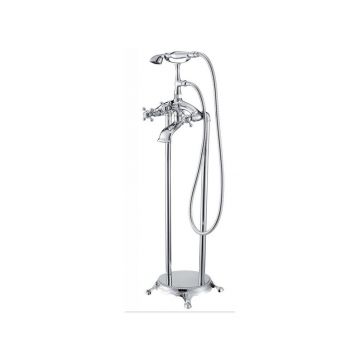 Baterie cada - dus freestanding Inter Ceramic retro crom lucios cu set de dus