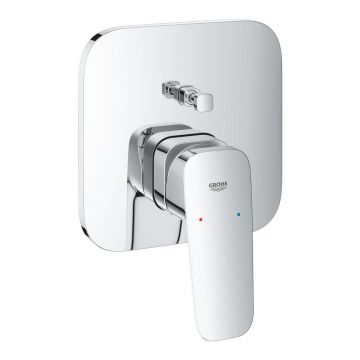Baterie cada-dus incastrata Grohe Cubeo crom lucios fara corp ingropat