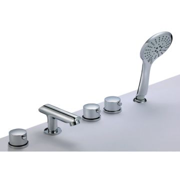 Baterie cada-dus Inter Ceramic dubla comanda crom lucios cu set de dus
