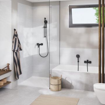 Baterie dus Grohe Cubeo monocomanda negru mat