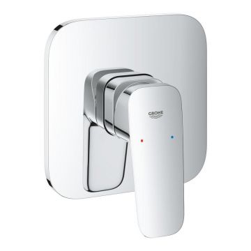 Baterie dus incastrata Grohe Cubeo crom lucios fara corp ingropat