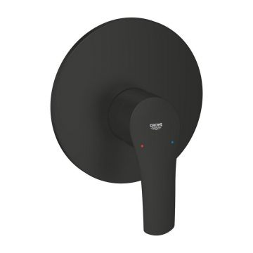 Baterie dus incastrata Grohe Eurosmart negru mat fara corp ingropat