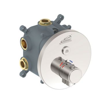 Baterie dus incastrata Inter Ceramic Grigo cu corp ingropat crom lucios