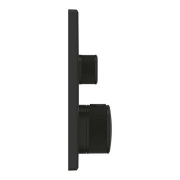 Baterie dus negru mat Grohe Grohtherm SmartControl termostatica patrata 2 iesiri