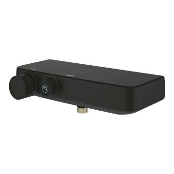Baterie dus negru mat Grohe Grohtherm SmartControl