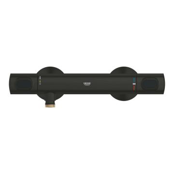 Baterie dus termostatata negru mat Grohe Grohtherm 500