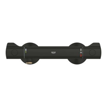Baterie dus termostatata negru mat Grohe Grohtherm 800