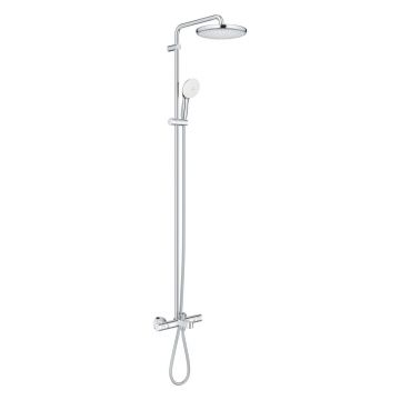 Coloana de dus cu baterie termostatata si pipa cada Grohe Tempesta Cosmopolitan 250