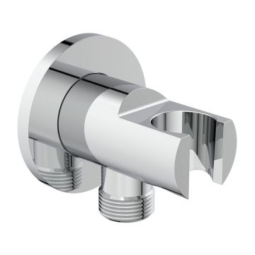 Cot de iesire dus cu suport Ideal Standard Multisuite crom lucios