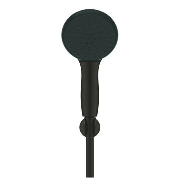 Set de dus negru mat Grohe New Tempesta 110 cu porter