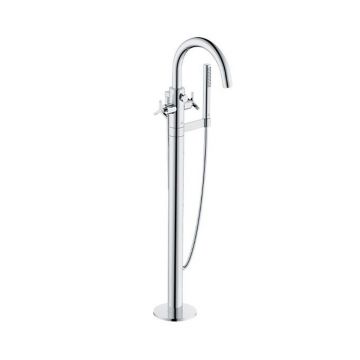 Baterie cada dus freestanding Kludi Nova Fonte Deco crom lucios