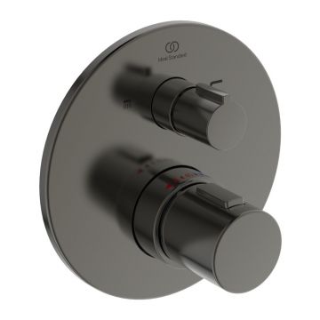 Baterie cada - dus incastrata Ideal Standard Ceratherm T100 gri Magnetic Grey fara corp ingropat