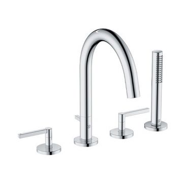 Baterie cada - dus Kludi Nova Fonte Puristic cu 4 piese crom lucios