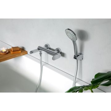 Baterie cada-dus Rubineta Ultra monocomanda crom lucios cu set de dus para 5 functii