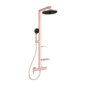Coloana de dus cu baterie monocomanda rose mat Ideal Standard Alu+