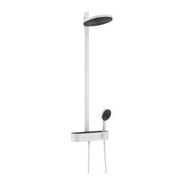 Coloana de dus Hansgrohe Pulsify S 260 alb mat cu termostat ShowerTablet Select 400