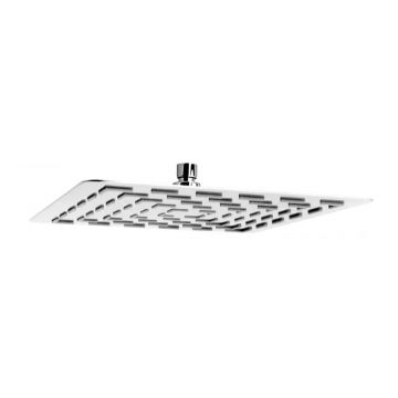 Palarie de dus patrata FDesign Inula 30x30 cm crom lucios 1 functie