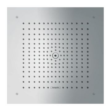 Palarie de dus patrata Hansgrohe Raindance E crom lucios 40x40 cm 1 functie