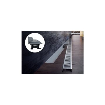 Set rigola pentru dus cu capac Alca APZ30 WALL 85 cm