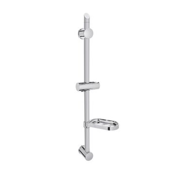 Bara de dus reglabila crom Invena Kos 60 cm cu etajera
