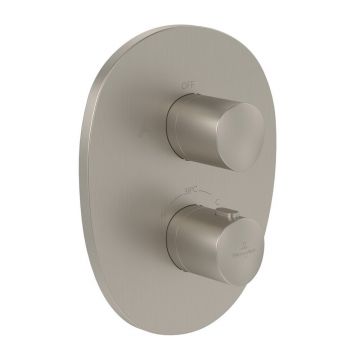 Baterie cada-dus incastrata Villeroy&Boch Antao termostatata nichel periat fara corp ingropat