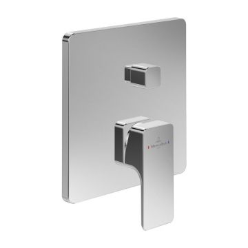 Baterie cada-dus incastrata Villeroy&Boch Subway 3.0 crom lucios fara corp ingropat
