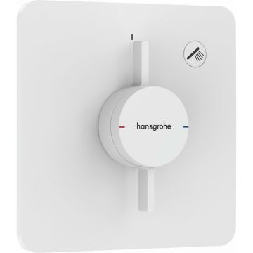 Baterie dus incastrata alb mat Hansgrohe DuoTurn Q 1 functie