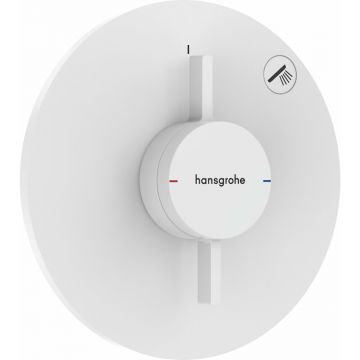 Baterie dus incastrata alb mat Hansgrohe DuoTurn S 1 functie
