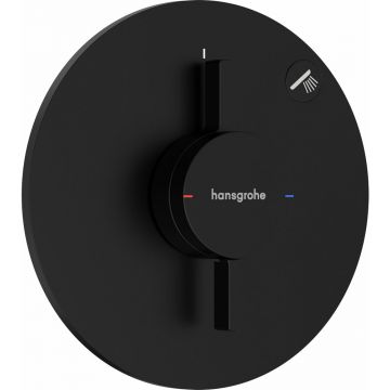 Baterie dus incastrata negru mat Hansgrohe DuoTurn S 1 functie