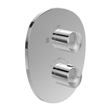 Baterie dus incastrata Villeroy&Boch Antao termostatata crom lucios fara corp ingropat