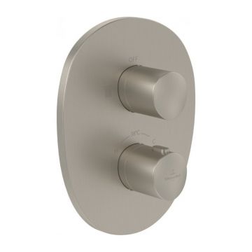 Baterie dus incastrata Villeroy&Boch Antao termostatata nichel periat fara corp ingropat