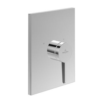 Baterie dus incastrata Villeroy&Boch Conum crom lucios fara corp ingropat