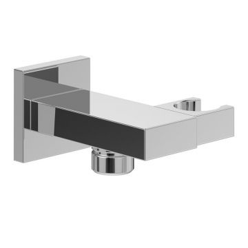 Cot de iesire dus Villeroy&Boch Universal patrat cu suport para crom lucios