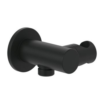 Cot de iesire dus Villeroy&Boch Universal rotund cu suport para negru mat