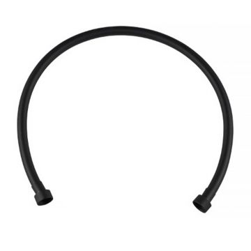 Furtun de conectare Invena 80 cm negru mat